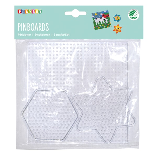 Pinboards 3 pcs star hexagon square