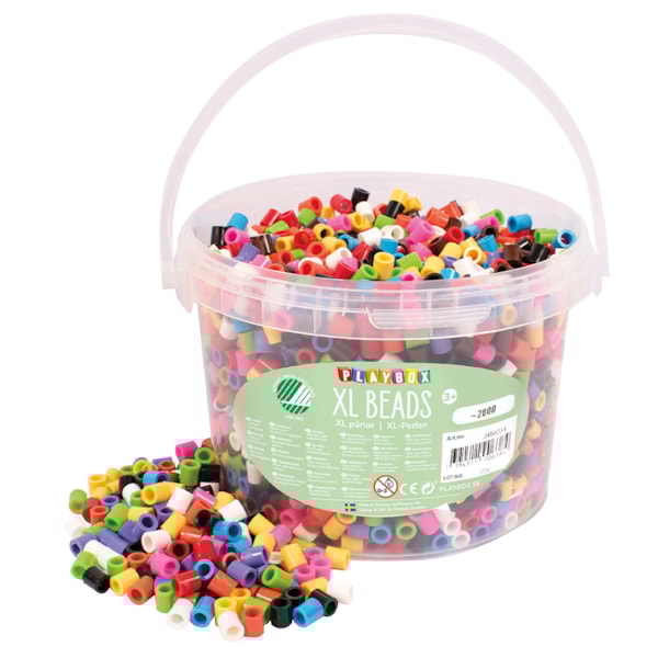 XL ironing beads 2800 pcs in bucket 10-color mix