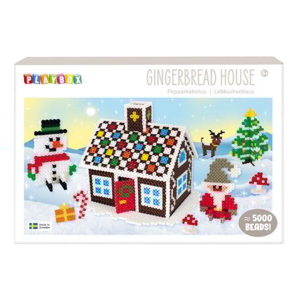 Rörpärlset Pepparkakshus