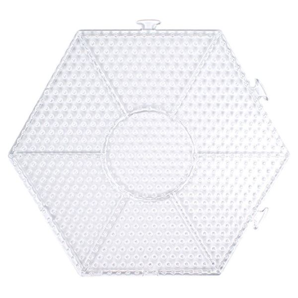 Pärlplattor, stor, hexagon byggbar 10 st