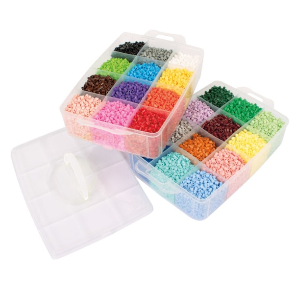 Rörpärlor i förvaringsbox, 24 000 pärlor