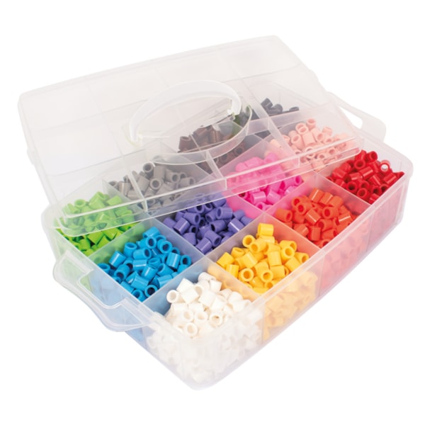 Ironing beads XL in storage box, 1´800 beads
