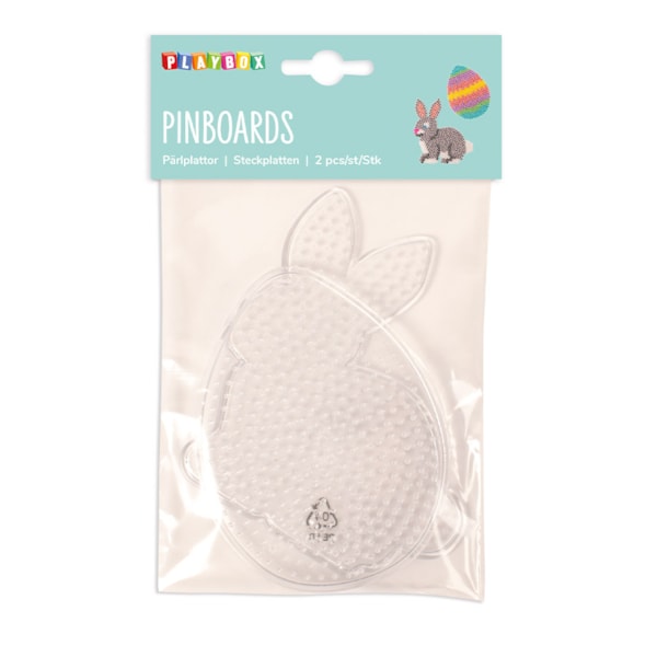 Pärlplattor Kanin & ägg 2 st