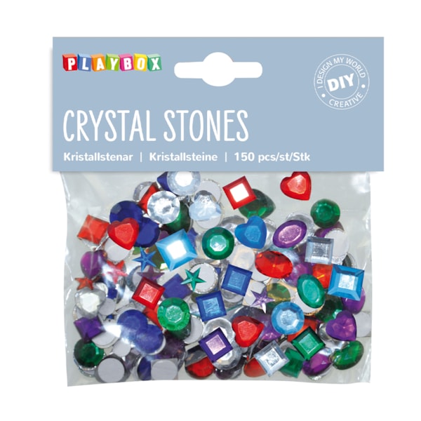 Självhäftande kristallstenar