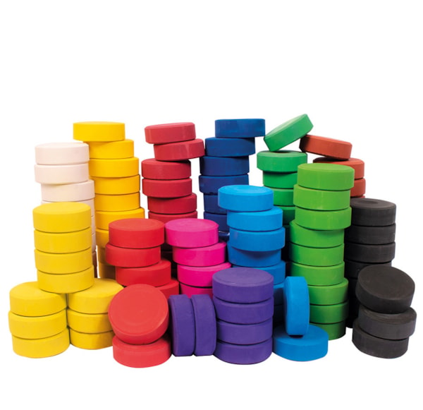 Farbpucks 57 mm, 144 Stk.
