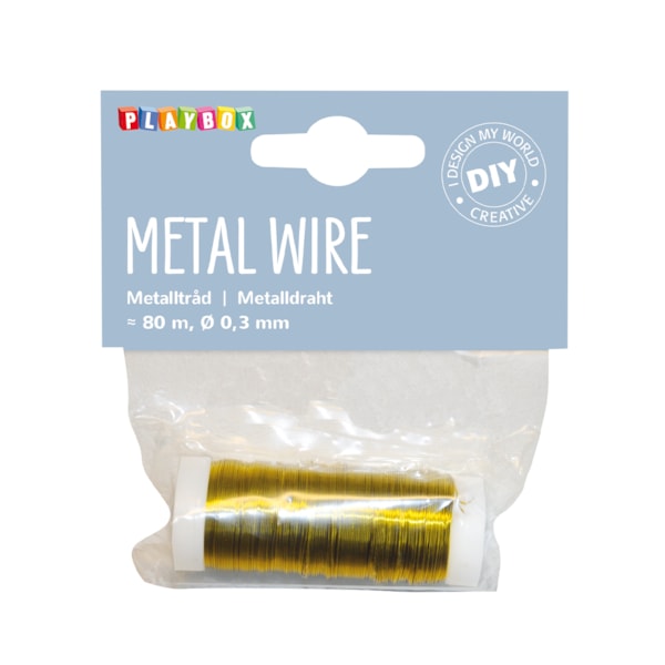Metal wire 80 m gold