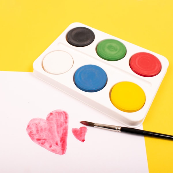 Palett med färgpuckar, Ø 55-57 mm 6 färger