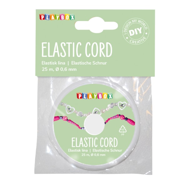 Elastisk lina 25 m transparent