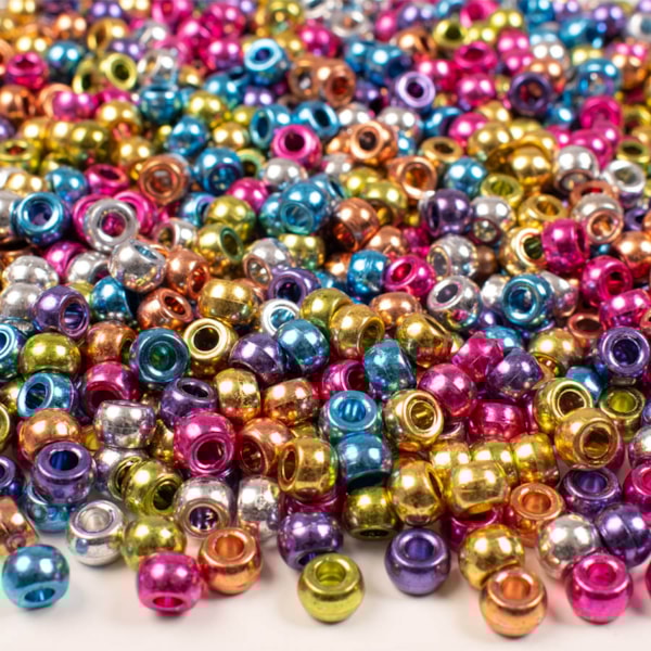 Ponypärlor metallic 1000st