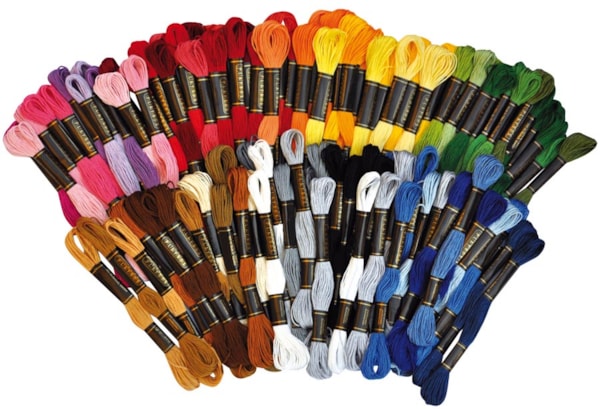 Broderigarn 100 st 42 färger