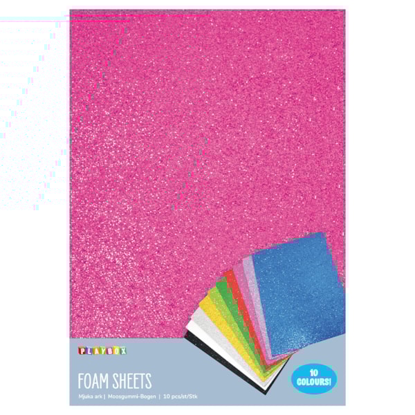 Mjuka ark 10 st glitter