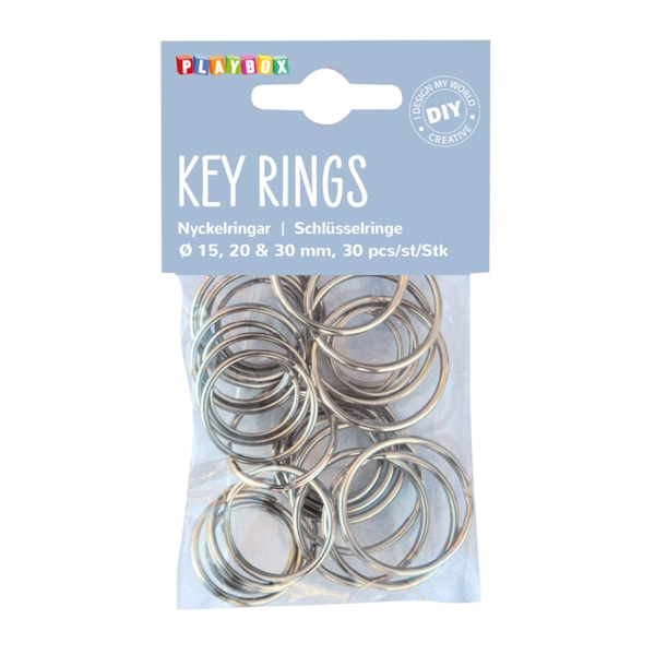 Nyckelringar 30st
