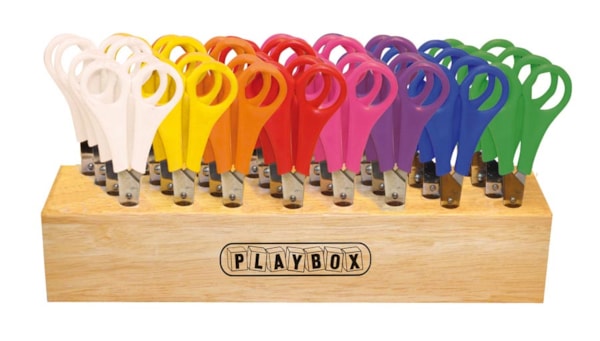 Saxar i träställ 32 st