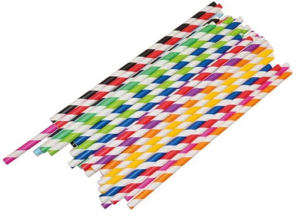 Papperssugrör 20 cm 50 st