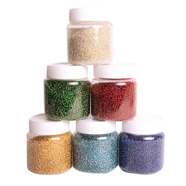 Glasperlen Rocaille Großpackung, ~1,2 kg