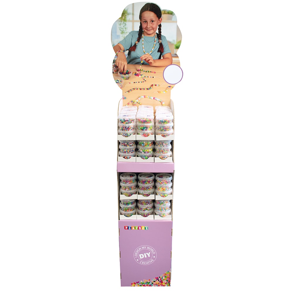 Display stand beads with string 144 pcs
