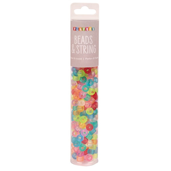 Pony beads frostade, 250 st.