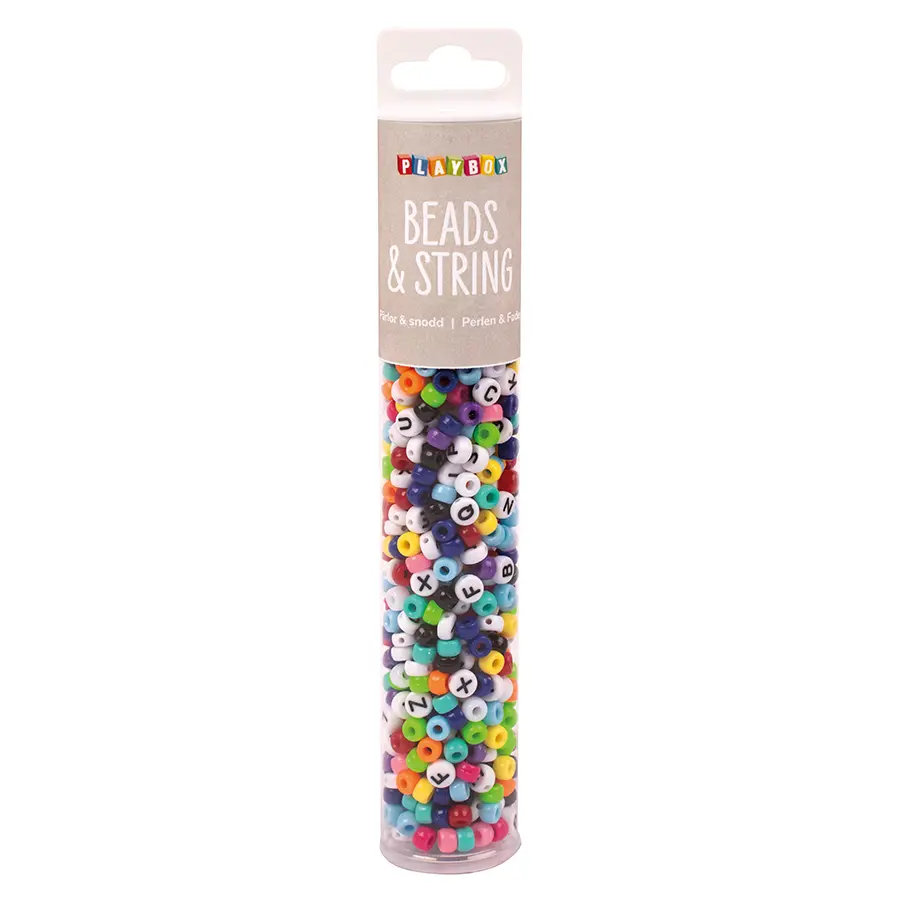 mini pony beads och bokstavspärlor